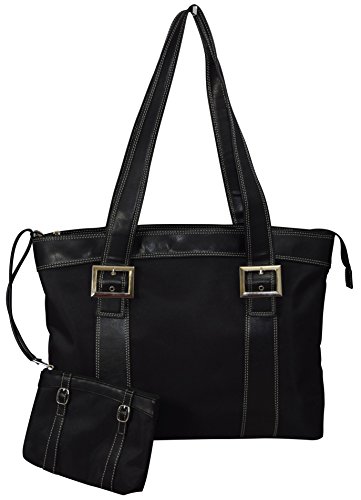 SwissGear “Diana” Women’s Business Tote Bag With Padded Compartment For Computer Up To 15.4″ – Black