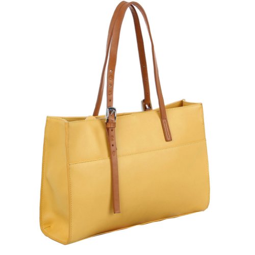 Fineplus Women’s Leather Hobo Shoulder Bag Yellow