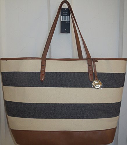 Tommy Hilfiger Handbag Stripe Tote Bag Canvas Navy XXXL
