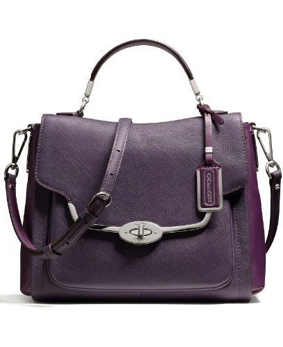 Coach Madison Small Sadie Flap Satchel In Saffiano Leather
