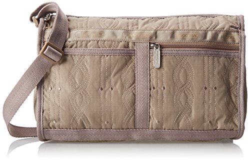 LeSportsac Deluxe Shoulder Satchel Handbag,Mushroom Entwine,One Size
