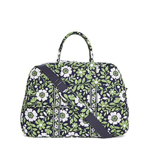 Vera Bradley Large Duffel Lucky You Green Blue Suitcase Duffle Bag Tote