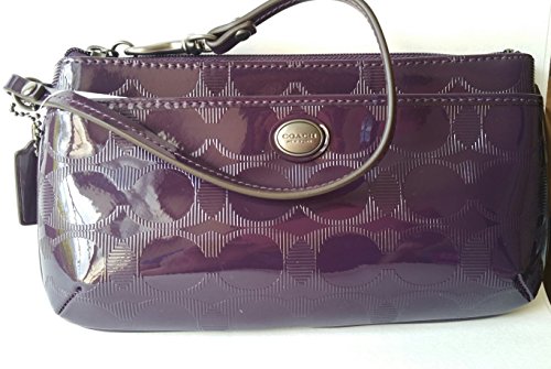 Coach Peyton Signature Embossed Large Wristlet/Clutch Style 52078