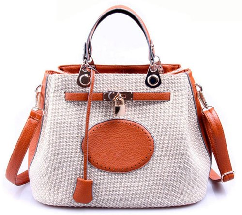 Ilishop Women’s Orange New Style Fashion Attractive Tote Handbag