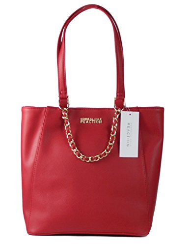 Kenneth Cole REACTION Lynx Saffiano PVC Handbag Brand New Classic Look Haute !