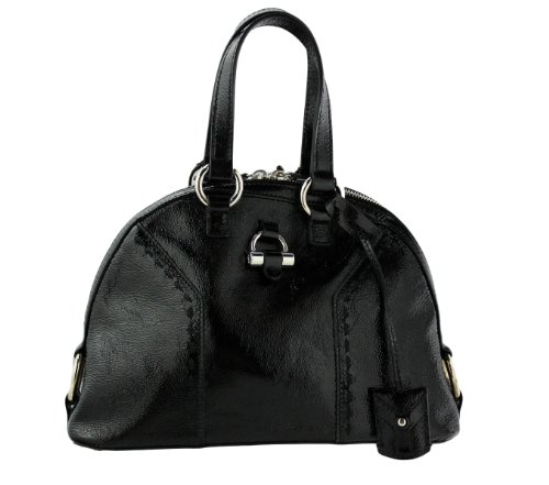 Yves Saint Laurent Mini Muse Black Patent Handbag