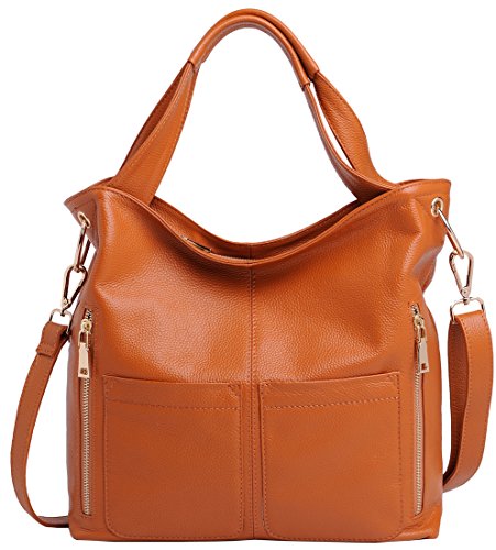 Heshe Hot Sell Women’s Soft Genuine Leather Collection Shoulder Bag Cross Body Satchel Tote Hobo Purse Messenger Handbag
