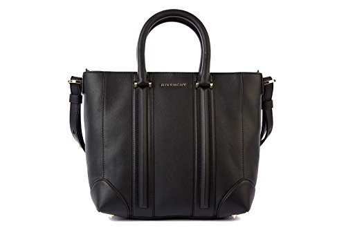 Givenchy women’s leather handbag shopping bag purse lucrezia black