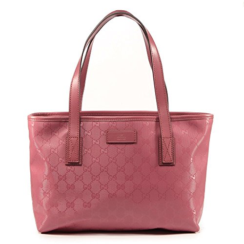 Gucci Pink Imprime Leather GG Logo Tote Bag