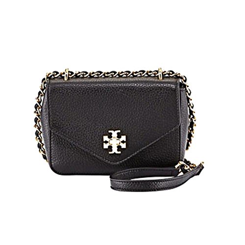 Tory Burch Kira Mini Chain Womens Black Wallet Leather Clutch