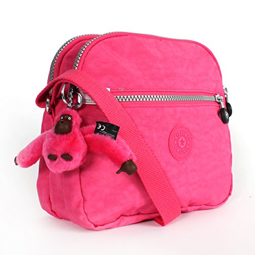 Kipling Keefe Shoulder Bag Crossbody Hydrangea Pink