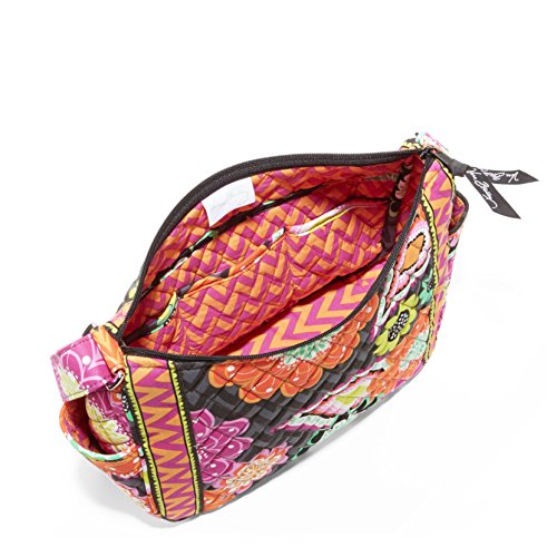 Vera Bradley On the Go Shoulder Hobo Style Handbag in Ziggy Zinnia