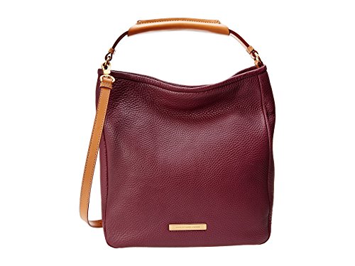 Marc By Marc Jacobs Softy Saddle Madder Carmine Large Hobo in Wine