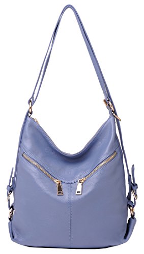 Heshe 2015 New Fashion Soft Genuine Leather Backpack Shoulder Travelling Bag Handbag