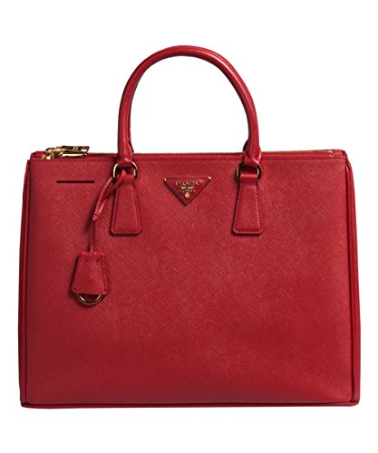 Prada BN1786 Authentic Bag-Red Fuoco Saffiano Lux Calf Leather Handbag