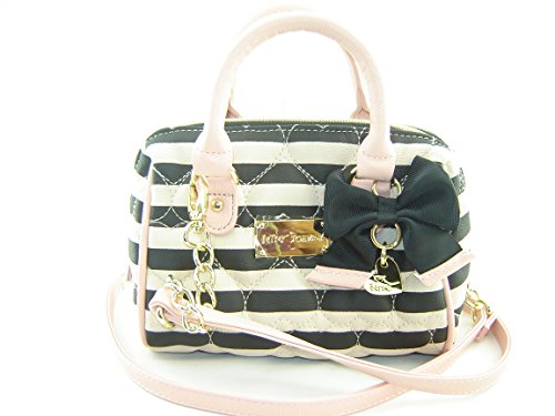 Betsey Johnson Candy Stripe Mini Barrel Crossbody Handbag Multi