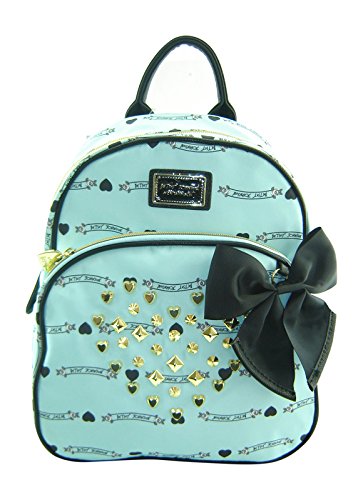 Betsey Johnson Mini Backpack Handbag Purse Banner Stud Mint