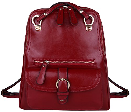 Heshe 2015 New Fashion Genuine Leather Women’s Backpack Handbag Shoulder Sling Cross Body Bag