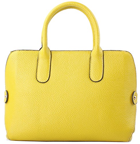 Heshe Cowhide Soft Genuine Leather Ol Top-handle Shoulder Travelling Business Handbag