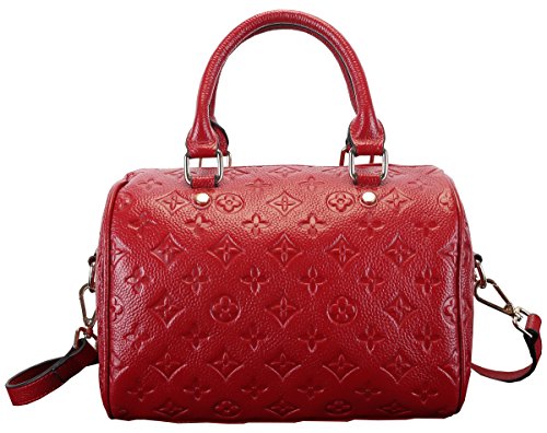 Heshe Lady’s Genuine Leather New Casual Fashion Top Handle Tote Shoulder Crossbody Bag Satchel Purse Women’s Handbag