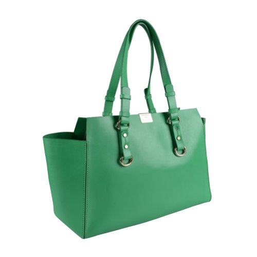 Dsquared Bright Green Leather Tote Shoulder Bag