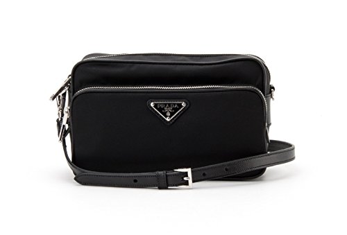 Prada Womens Shoulder Bag in Black Saffiano Leather BT1010 F0002 S15