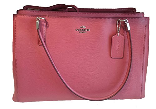 Coach Crossgrain Leather Christie Handbag F34672 Pink