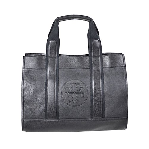 Tory Burch Leather Classic Tory Tote Black