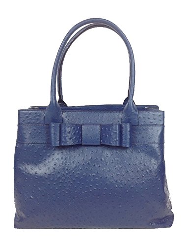 Kate Spade New York Charm City Ostrich Embossed Diehl Tote Bag, French Navy
