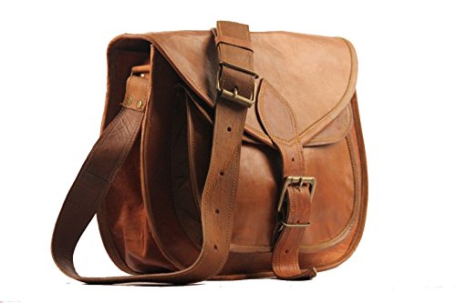 Handolederco. 11″ X 9″ Brown ,Genuine Leather Women’s Bag /Handbag / Tote/purse/ Shopping Bag