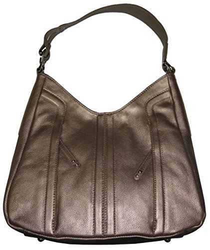 Tignanello Purse Handbag Leather Statement Hobo Deep Gold