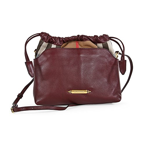 Burberry The Little Crush Leather Clutch – Deep Claret