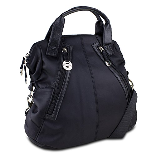 Travelon Tote with Front Pockets, Black Travelon Tote with Front Pockets, Black