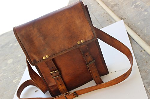 Saora Leather Messenger Satchel Mans Bag Small