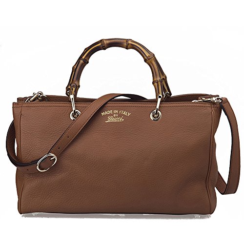 Gucci Bamboo Leather Tote Handbag