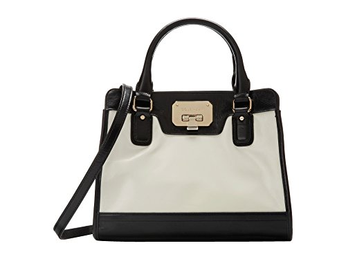 Cole Haan Carrington Small Tote Top Handle Bag, Ivory/black, One Size