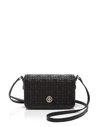 Tory Burch Bloomingdale’s Quilted Mini Bag Black New