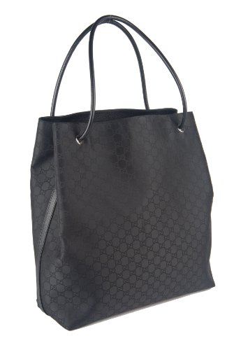 Gucci Large Monogram Nylon “Gifford” Shopper Work Daily Tote Bag