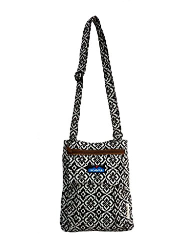 Kavu Women’s Keeper Shoulder Bag, Black Mosaic, One Size