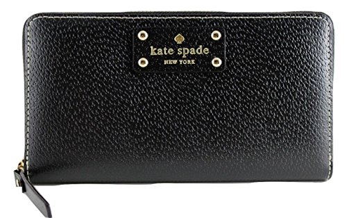 Kate Spade Wellesley Neda Black Leather Clutch Wallet