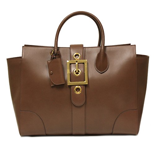 Gucci Lady Buckle Large Dark Mauve Leather Tote Handbag 323650