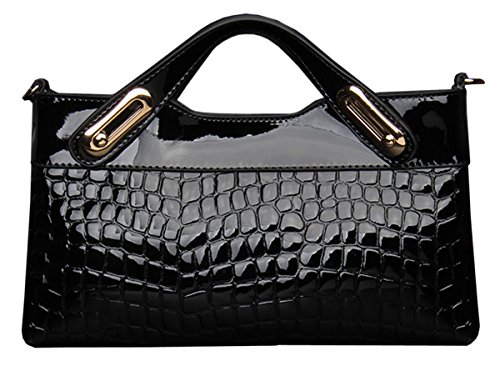 SaiErLong® Womens Evening Bag Crocodile Fashion Genuine Leather Clutch Purse Wallets Shoulder Bag