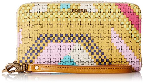 Fossil Sydney Signature Zip Phone Wallet, Bright, One Size
