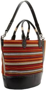 Oryany Woven Stripe Fabric Leather Multi-Color All Season Carryall Tote Bag $375