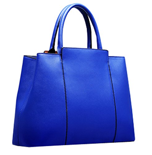 Heshe® New Ladies’ Pu Leather Simple Summer Style Fashion Designer Tote Top Handle Shoulder Crossbody Bag Messenger Bag Candy Color Purse Handbag for Women