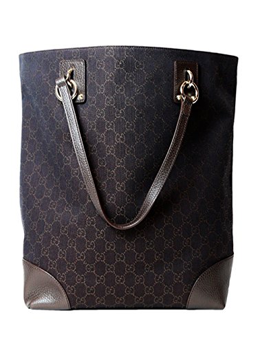 Gucci Large Canvas Leather Trim Gucissima Print Shopper Tote Bag