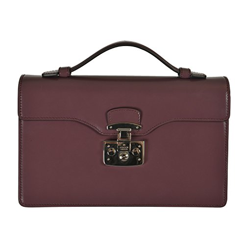 Gucci Women’s Vine Red Leather Satchel Handbag Bag