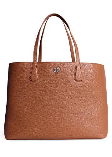 Tory Burch Perry Tote in Bark/Light Gold