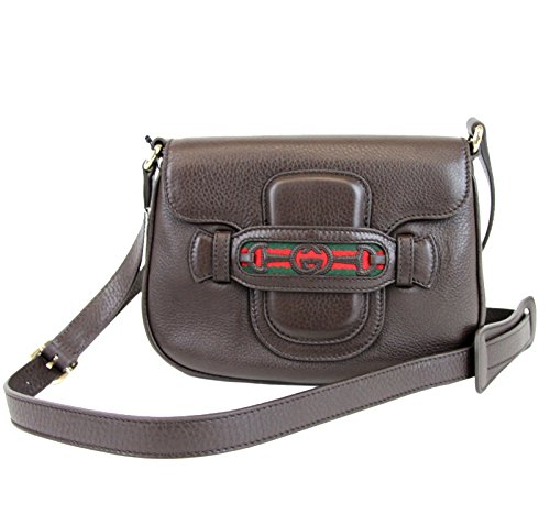 Gucci Brown Dressage Leather Handbag Shoulder Bag 296854