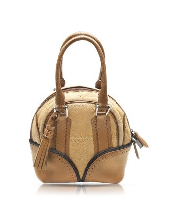 Pineider 1774 Limited Edition Micro Leather Bowling Bag Beige